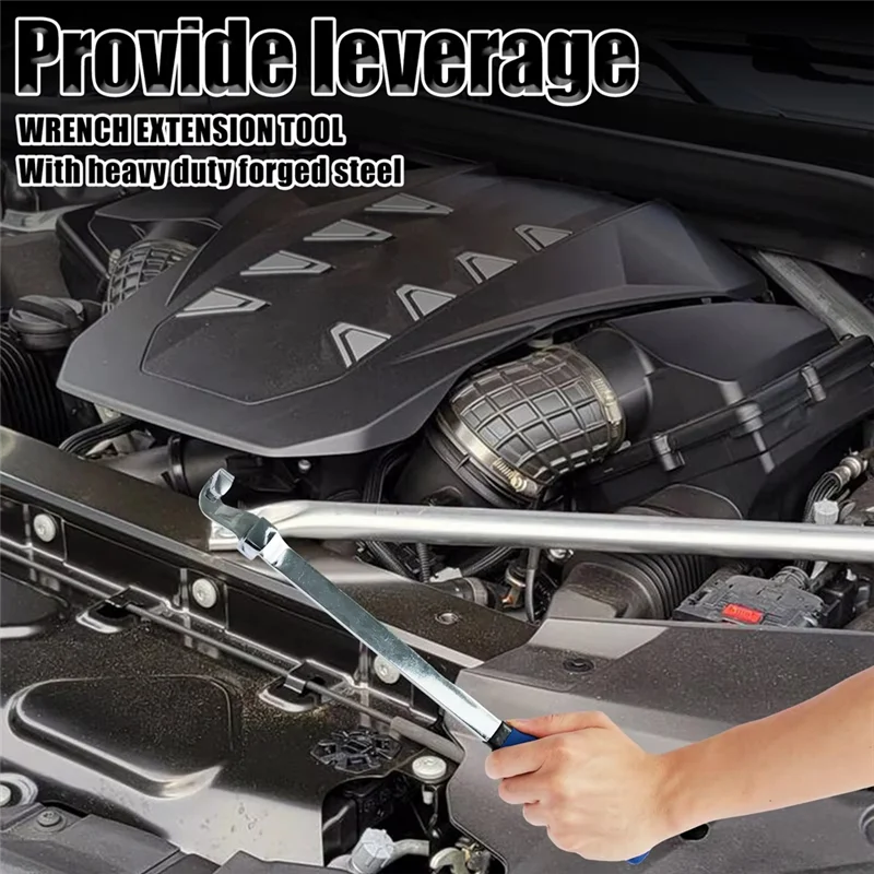 

LLCS-Wrench Extender Tool Bar 15Inch Universal Torque Adaptor Wrench Extension Torque Amplifier Tool Spanner Extender Tool