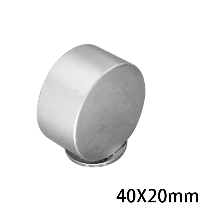 40x20mm   Thick Neodymium magnet 40x20mm Big Super strong round magnet Rare Earth NdFeb permanent powerful magnet 40*20