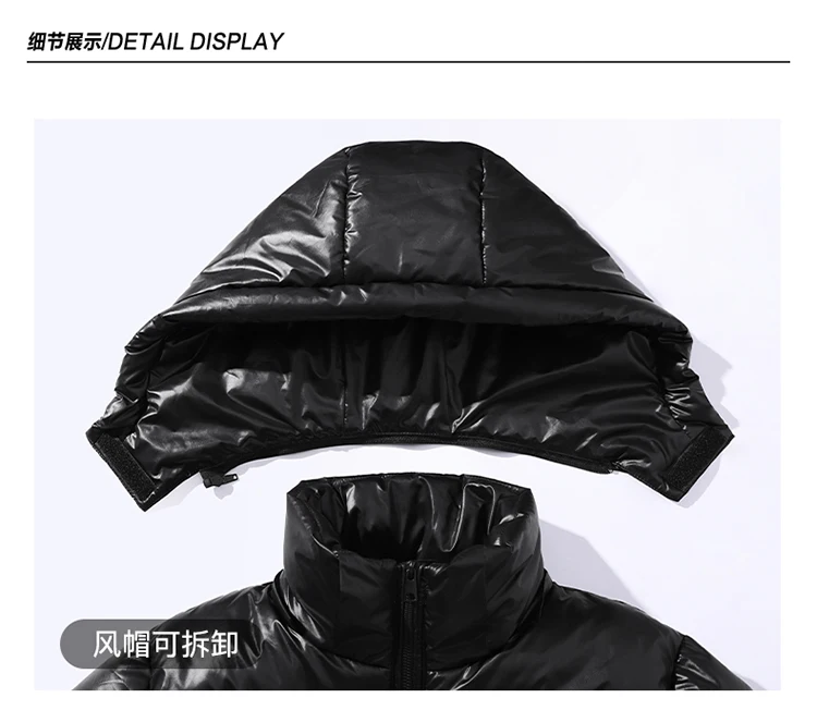 Thick Winter Jacket Warm Wool Windproof Hooded jacket Male Parkas Plus Size Fashion Man Jacket and Coat Men