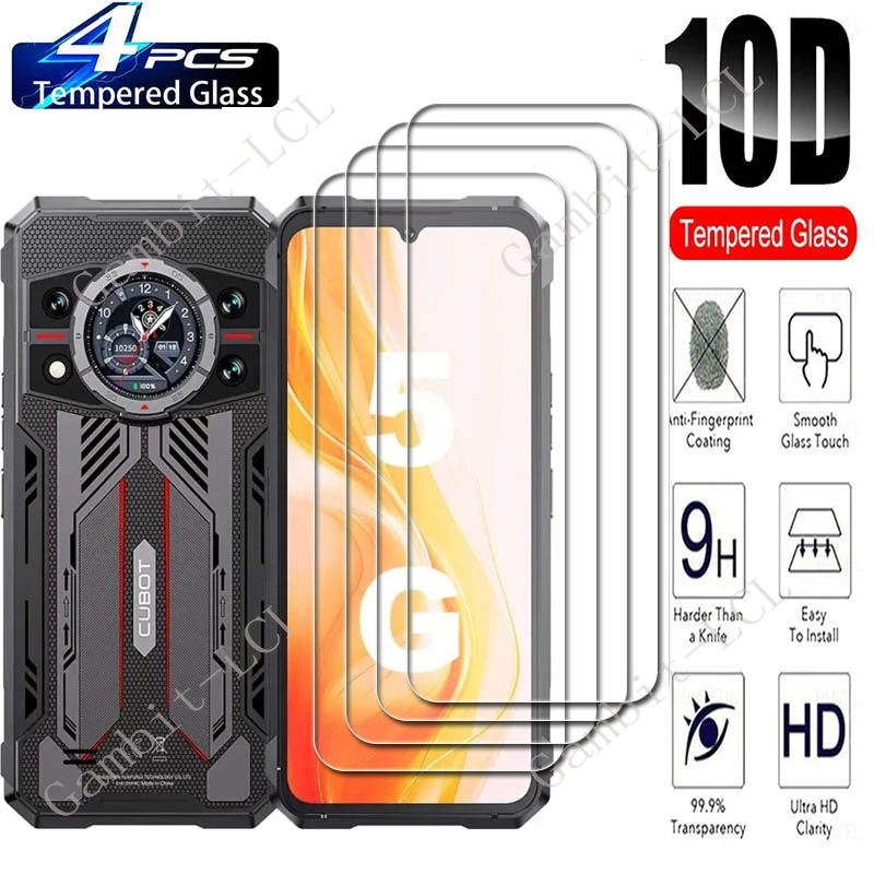 4PCS For Cubot KingKong 11 Screen Protective Tempered Glass ON CubotKingKong11  KingKong11 6.72" Protector Cover Film