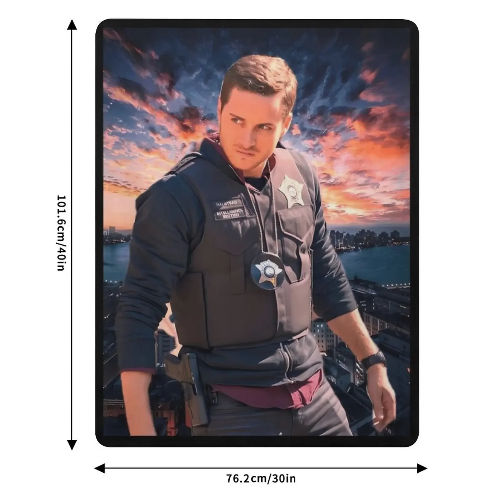 Jesse Lee Soffer manta personalizada decorativa de verão manta fina
