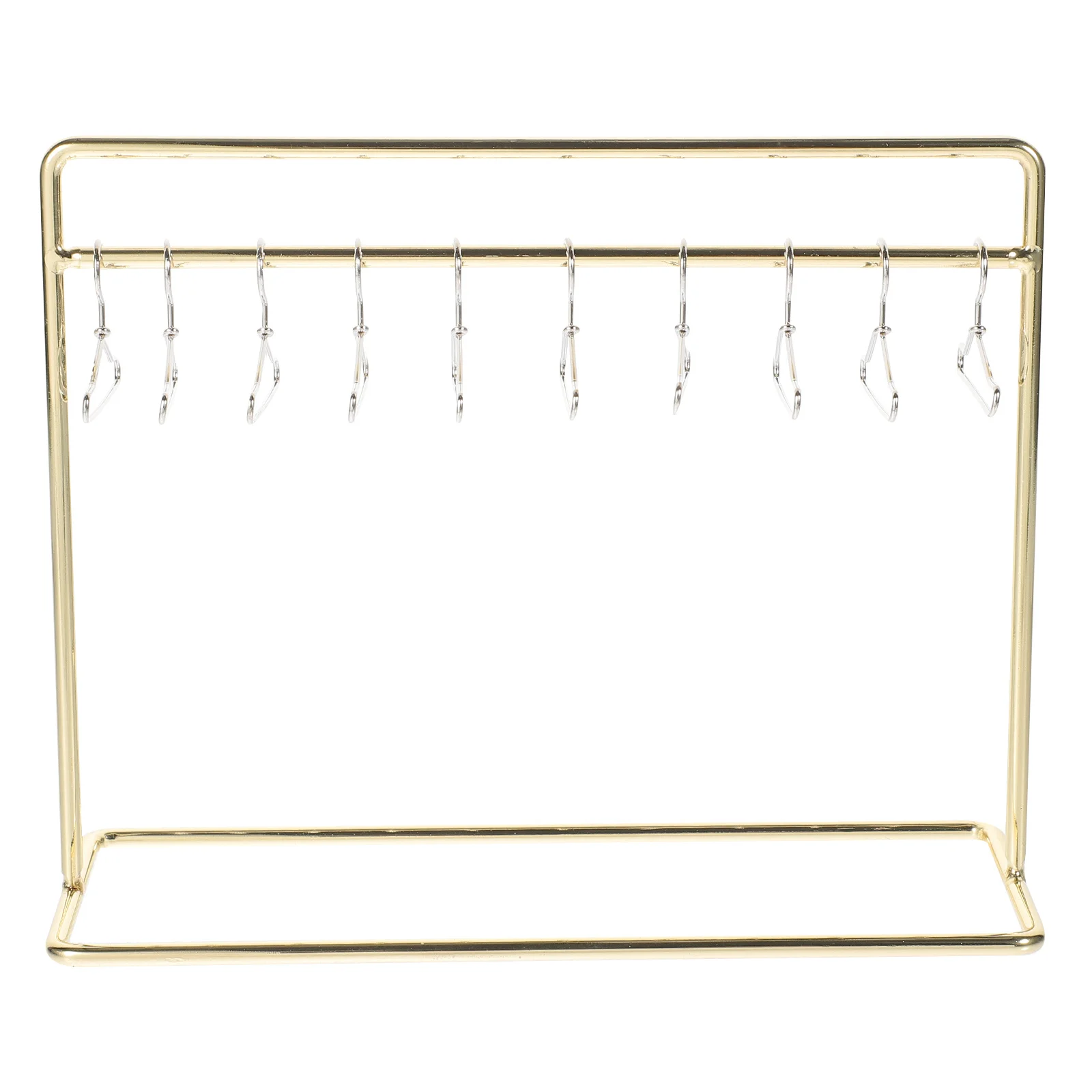 ราวแขวนเสื้อผ้าขนาดเล็ก 1 ชุด สำหรับแขวนเสื้อผ้าโลหะ ชั้นวางโชว์เสื้อผ้าขนาดเล็ก ชั้นวางเก็บของสำหรับอุปกรณ์ตกแต่งบ้านตุ๊กตา ของขวัญ