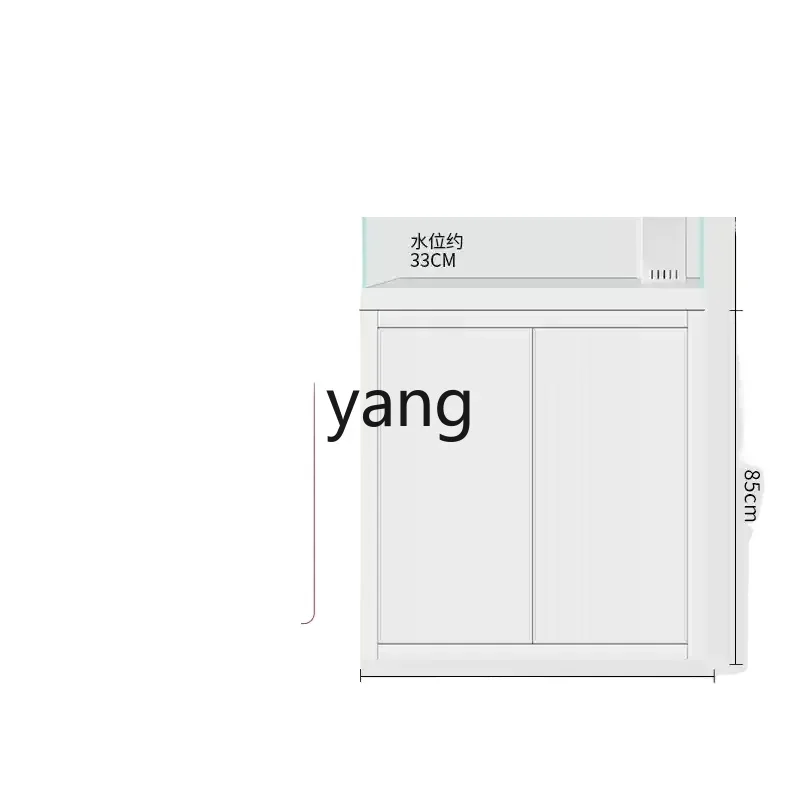 LH  household living room bottom cabinet ultra-white glass goldfish Lanshou tank bottom filter
