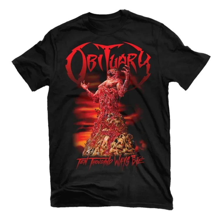 

"Ten Thousand Ways To Die" American Death Metal Band T-Shirt 100% Cotton O-Neck Short Sleeve Casual Mens T-shirt Size S-3XL