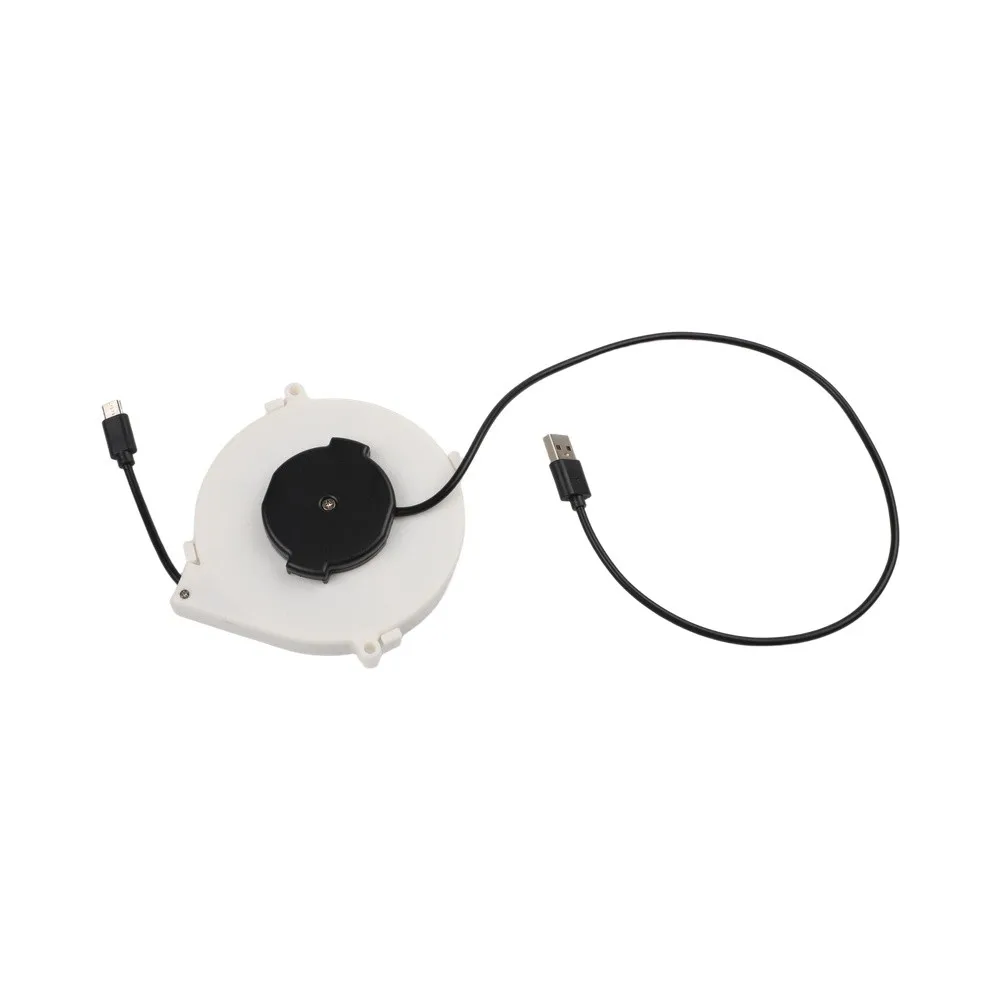 For Android Devices Power Cord Reel Travel Charging Solution Multi-length Retractable Cable for Outdoor Use Power Cable