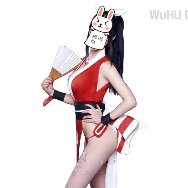 Kämpfer Mai Shira nui Cosplay Kostüm Perücke Spiel Kof Mai Rollenspiel sexy Outfit Kung Fu Halloween Phantasie Frauen Kleid Party Anzug