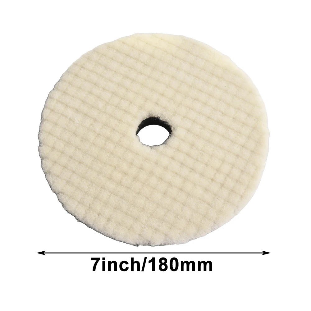 Tamponi per lucidatura in lana da 5/6/7 pollici Tampone per lucidatura per ceratura per pulizia auto Strumento lucidatore per ceratura, lucidatura, sigillatura e pulizia