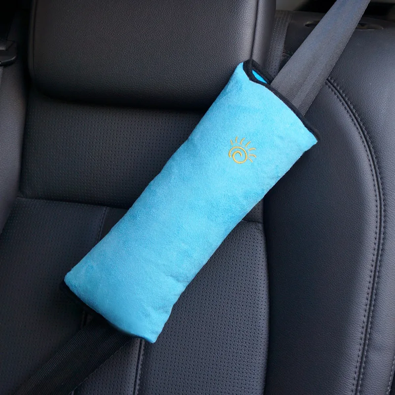 Car safety shoulder protection, seat belt adjustment anchor, anti pinch neck seat belt