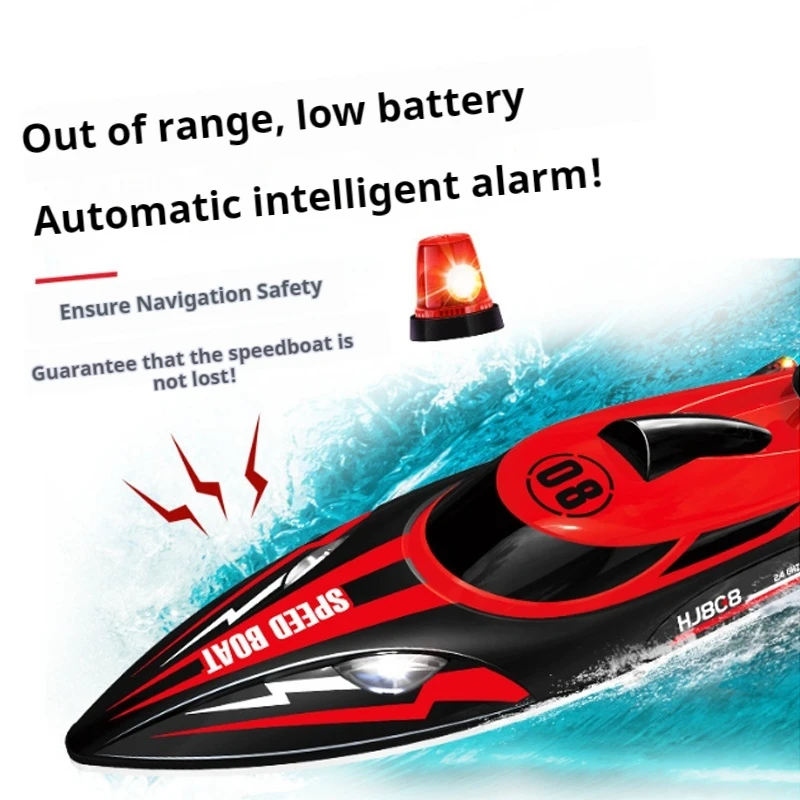 

New Hot Selling Remote Control Rc High-Speed Boat Water Toy Remote Control Speedboat Waterproof Boat Model Competitive Boat