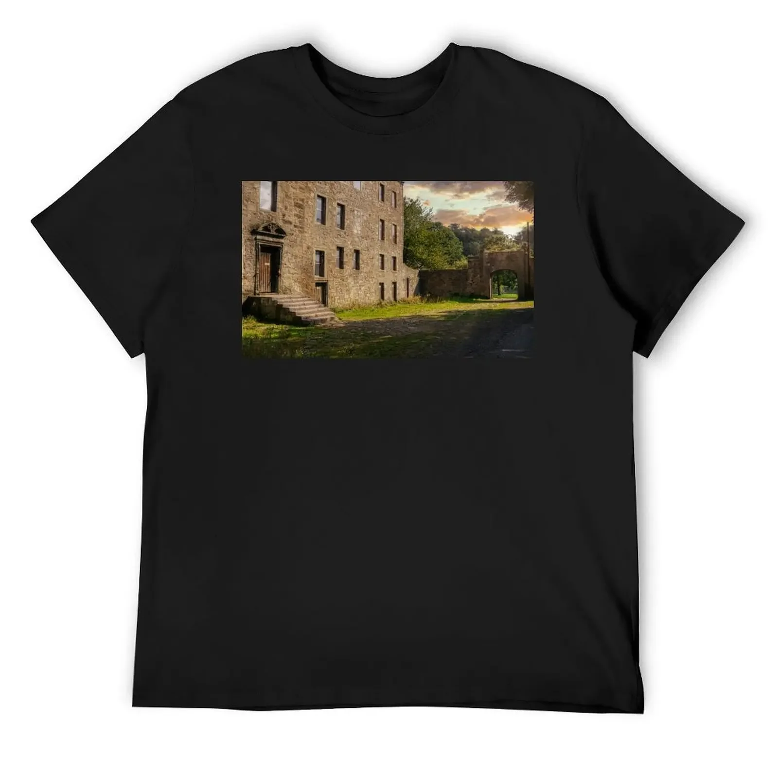 

Midhope Castle - Lallybroch Outlander Scotland T-Shirt for a boy luxury designer blue lock funny t shirts for men