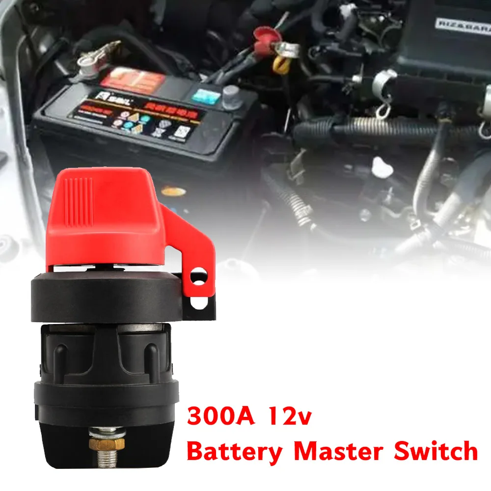 300A 12v On/Off Marine Boat Battery Switch Isolator Disconnect Rotary Lockable