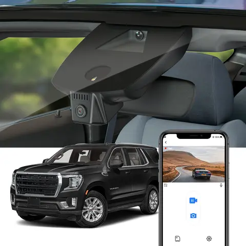 Fitcamx OEM Style 4K UHD Dashcam for GMC Yukon DENALI AT4 2021-2025, Built-in WiFi, Night Vision, Plug & Play, No Wires