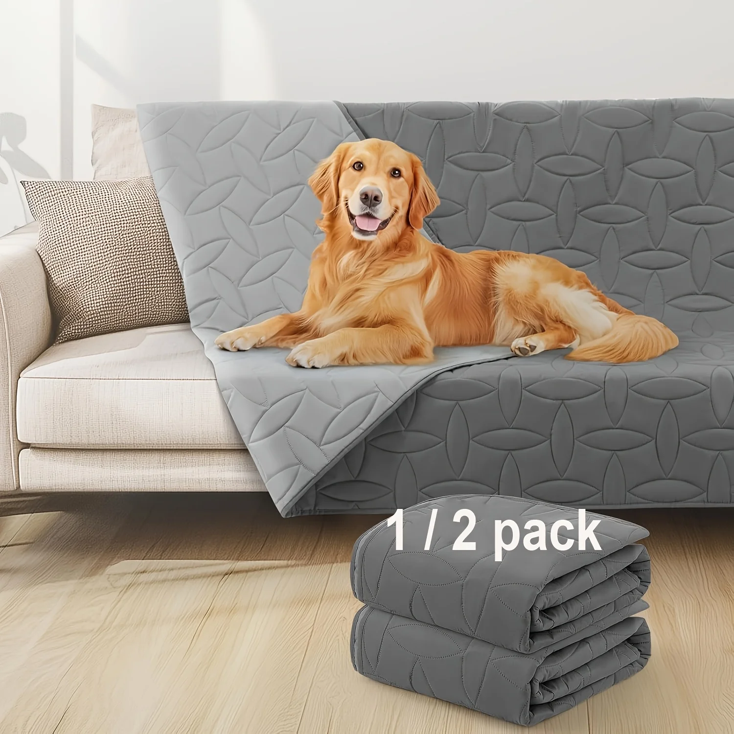 

1/2 Pack Dog Blanket, Reversible And Washable Pet Bed Covers, Protects Furniture, Couch, Bed, And Car From Spills And Scratches, Soft And Cozy for Large Dogs And Puppies, Holiday Gifts. JUYHGV