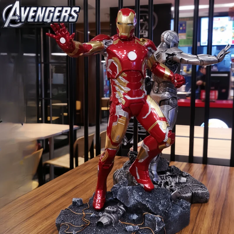 

Marvel Comics Avengers Anime Figurine Iron Man Action Figure Cool Statue Room Decor Pendant Collect Halloween Christmas Toy Gift