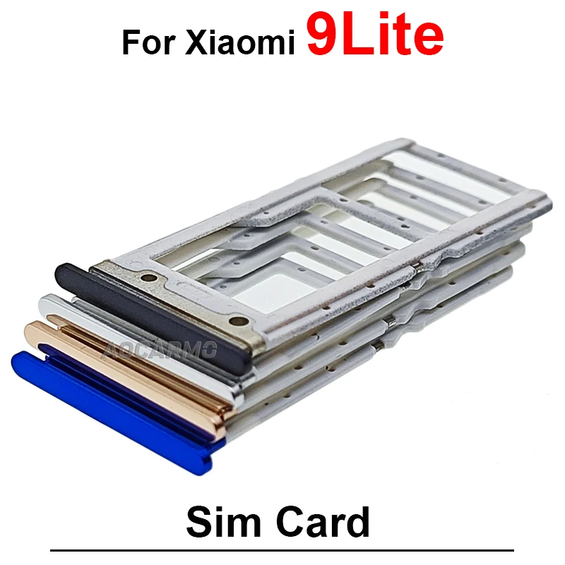 Sim Card Sim Tray Holder Socket Slot Repair Replacement Parts For Xiaomi Mi 9 Lite