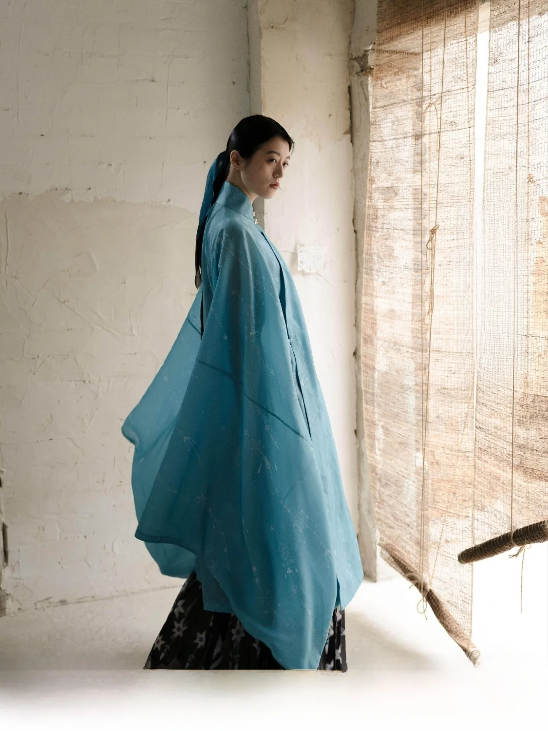 

Chizhou Mountain Moon National Sle Improved Original Spring Summer Hanfu Ming Dynas Standing Collar Long irt Tail...