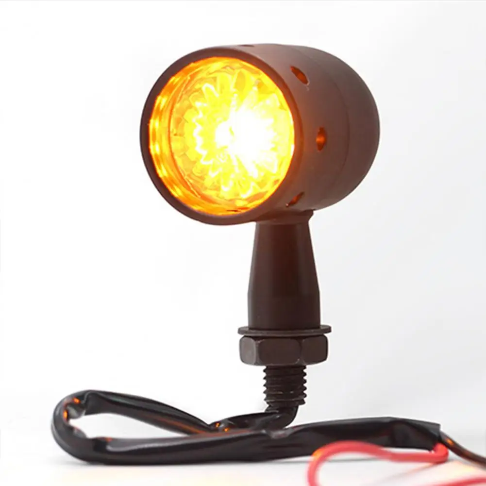 1 Pair Signals Lamps  Convenient LED Motorbike Turn Signal Indicators  Energy-saving Turn Signal Indicators