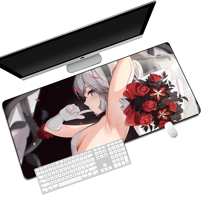 Camellya Wuthering Waves Mouse Pad Game Laptop Play Mat 400x900 Extra Large Kawaii Anime Non-slip Mousepad PC Gaming Accessories