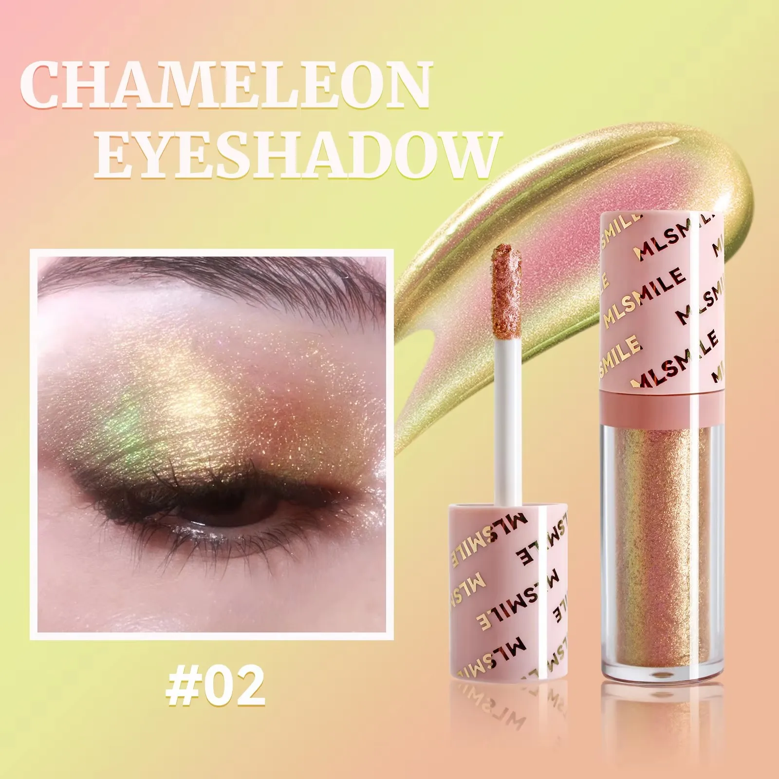 6 Colors Liquid Eyeshadow Long Lasting Pearly Fine Sparkling Eye Shadow Highlighter Quick Drying Eyeshadow Stick Eye Makeup.