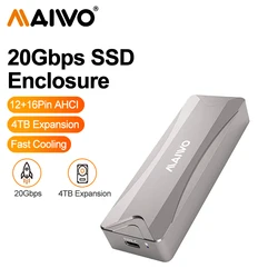 Maiwo Macbook Ssd Behuizing Usb3.2 Gen2 Behuizing Voor 12 + 16 Pins Apple Flash Ssds M.2 Lezer Compatibel Met Macbook Pro Mac Pro