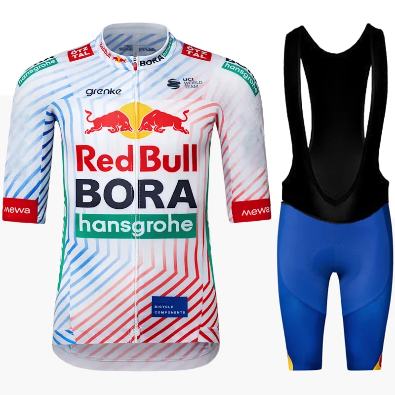 

2024 Red Bull Спортивная одежда Велосипедные шорты Мужской нагрудник Спортивная одежда Велосипедный трикотаж Комплект Профессиональная рубашка Костюм Мужские мужские брюки Гелевая одежда