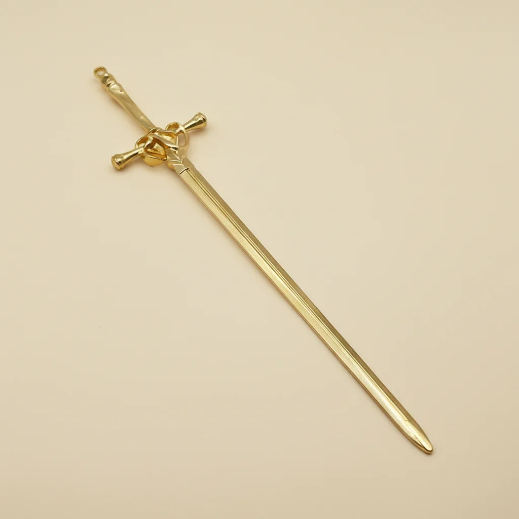 Alloy Sword Hairpin New Chinese Style Hanfu Hair Accessory Long Sword Hair Stick