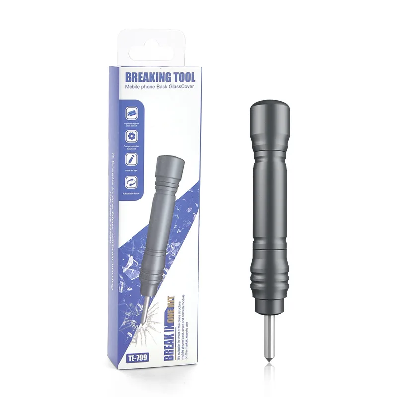 TE-799 Blasting Pen Tempered Glass Back Panel Break Crack Demolishing Pen Phone Repair Blasting Tools Blasting Pen