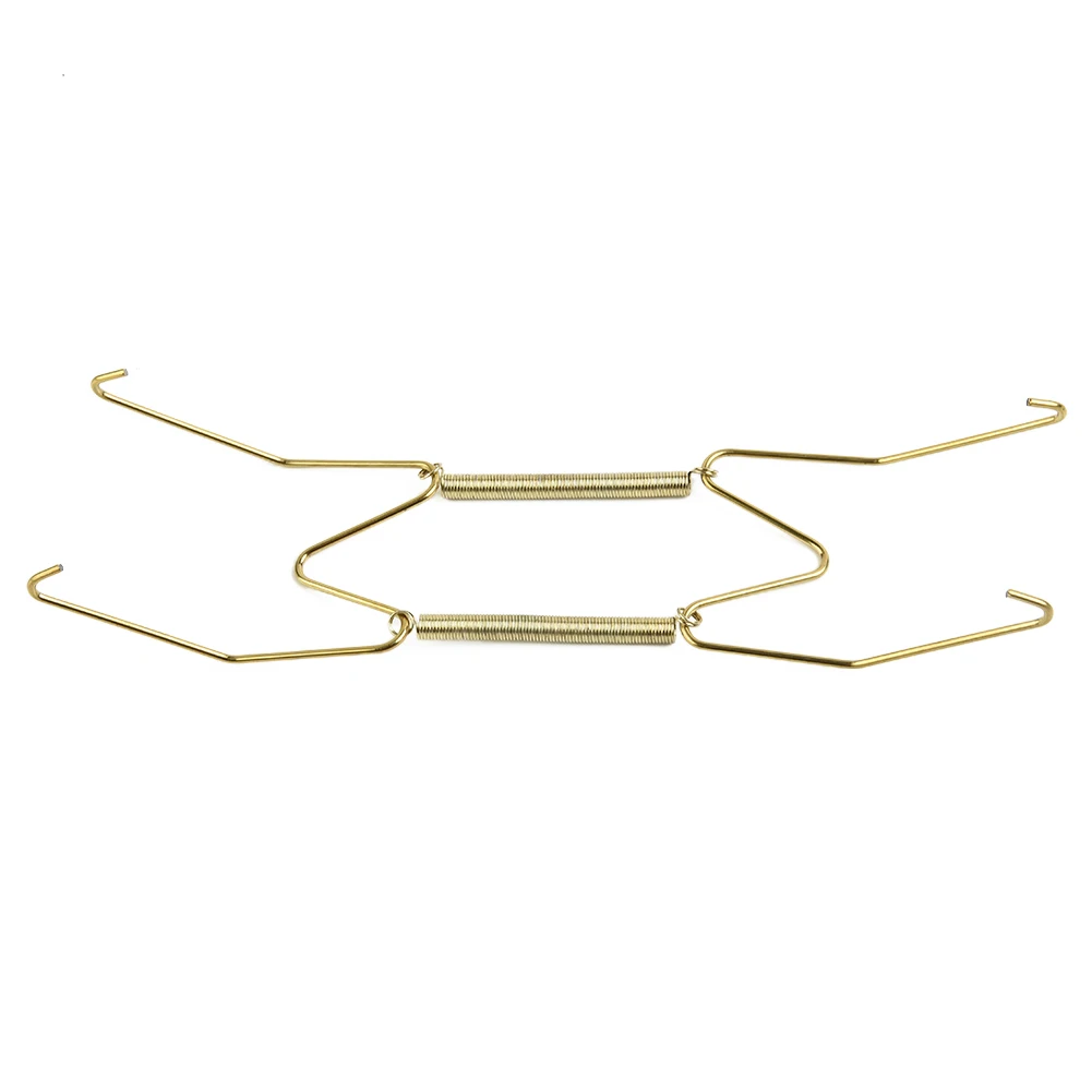 Adjustable Spring Plate Hanger for Wall Mounting Designed to Hold Round and Square Plates Securely Without Visible Hardware
