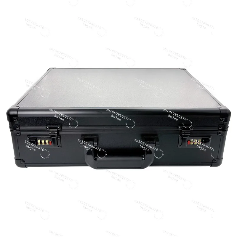 

Полностью черный ящик для инструментов из алюминиевого сплава, портативный ящик для хранения, противоударный алюминиевый корпус для микрофона