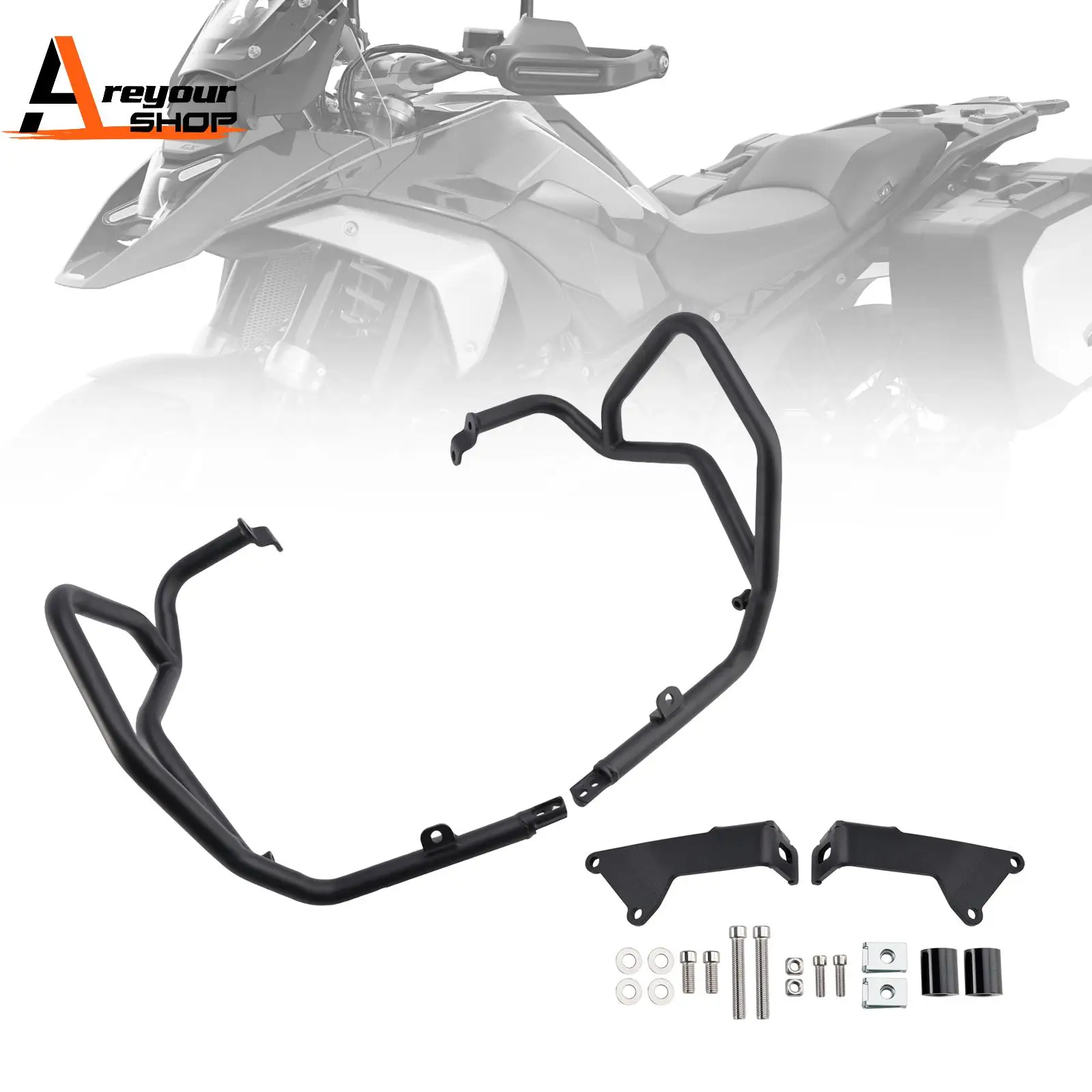 

Upper Engine Guard Frame Crash Bar Steel for Bmw R1300Gs R 1300 Gs 2024-2025 Chrome