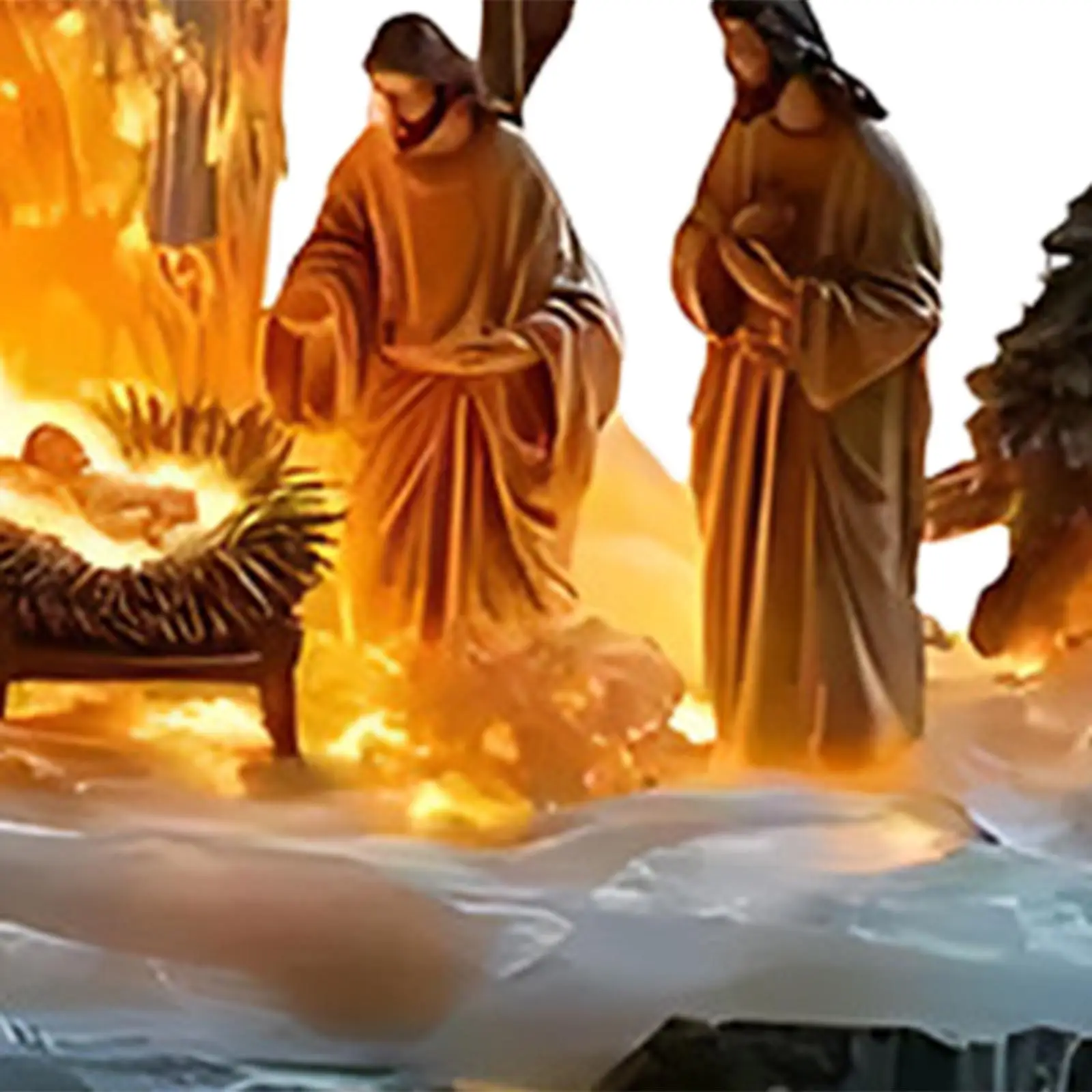 مجموعة هدايا تمثال عيد الميلاد من يسوع، تمثال عيد الميلاد المزخرف لرف الكتب والمدخل، قطع مركزية لطاولة غرفة المعيشة