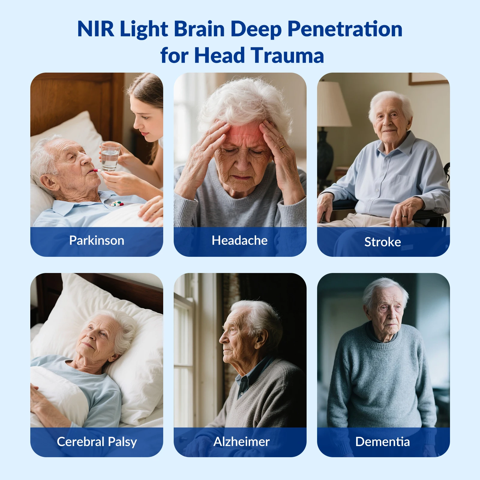 NEW NEW 1070nm Near Infrared Photobiomodulation Helmet 40Hz Brain Stimulation for Stroke Rehabilitation Cognitive Recovery Brain