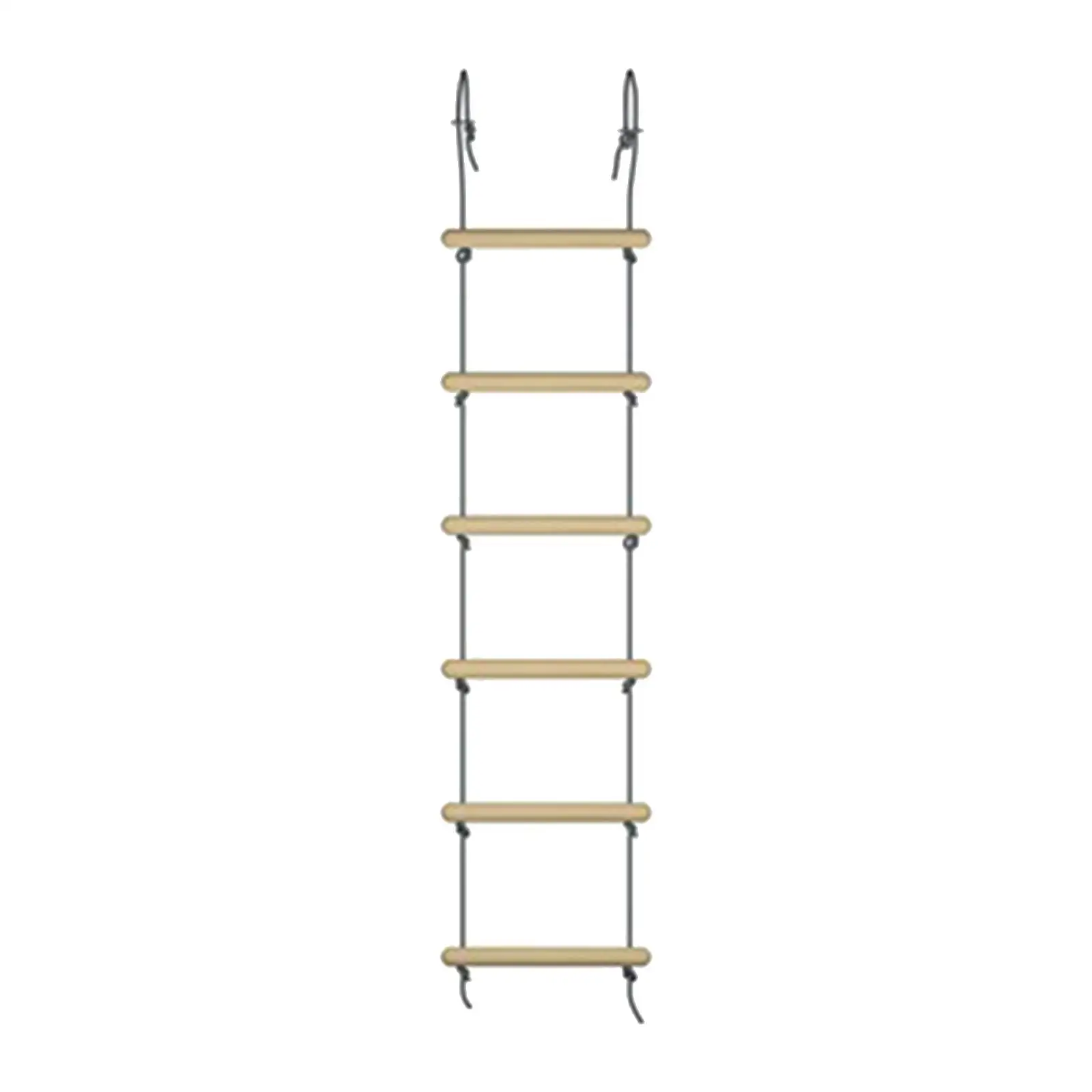 Rope Ladder 6 Steps Climbing Ladder for Boys and Girls Outdoor Tree House