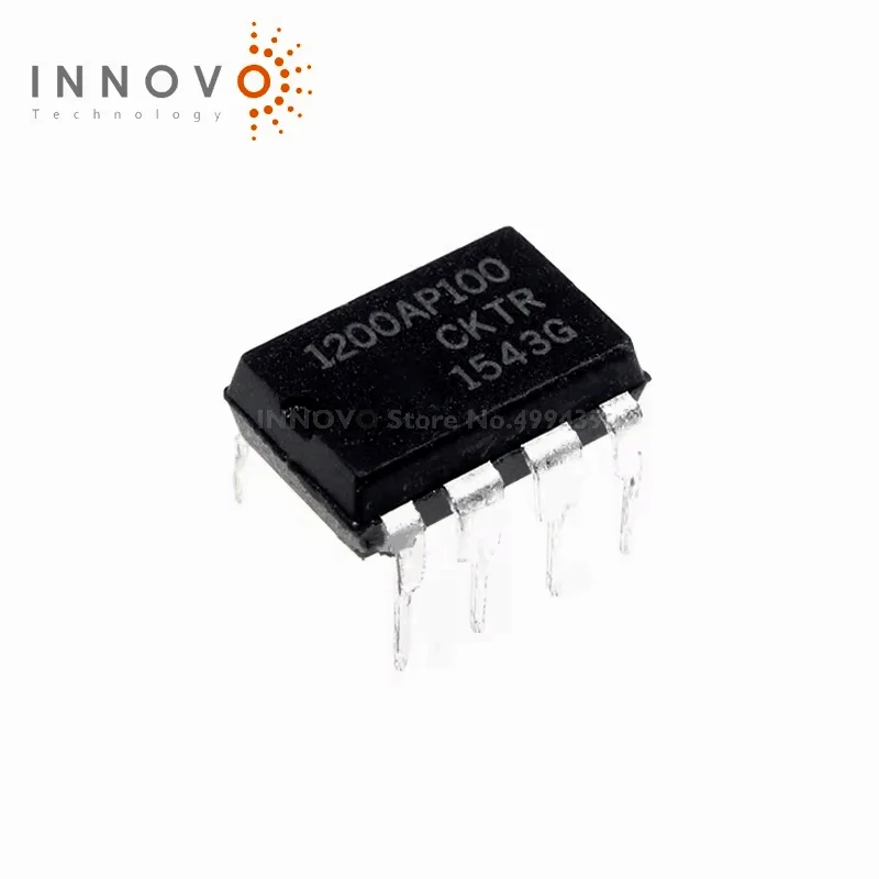 10pcs/lot NCP1200AP100 1200P100 OFFLINE SWITCH FLYBACK DIP-8 New original