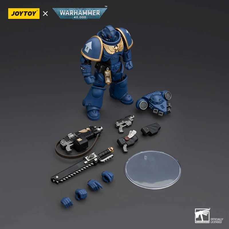 JOYTOY Warhammer 40000 1/18 escala Intercessor figura de acción conjunto de 4 juguetes de modelos coleccionables para regalo