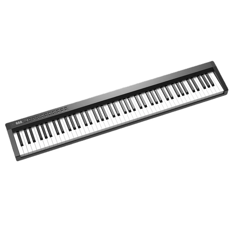 88-key electric piano with dual speakers and dual Bluetooth midi lights