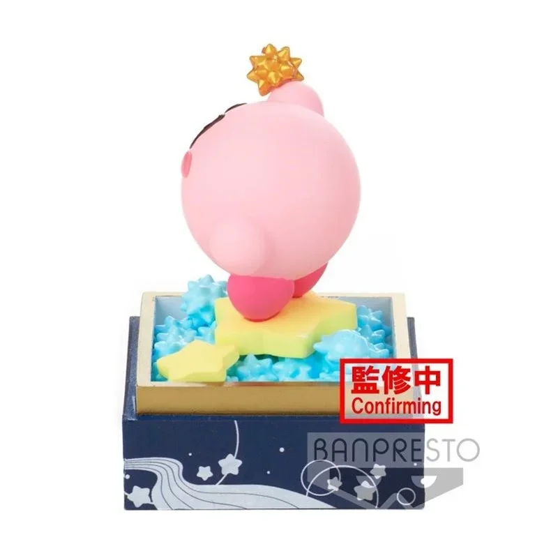 Bandai genuíno kirby paaldolce coleção hamburgo anime figuras de ação brinquedos para meninos meninas crianças presentes modelo colecionável ornamentos