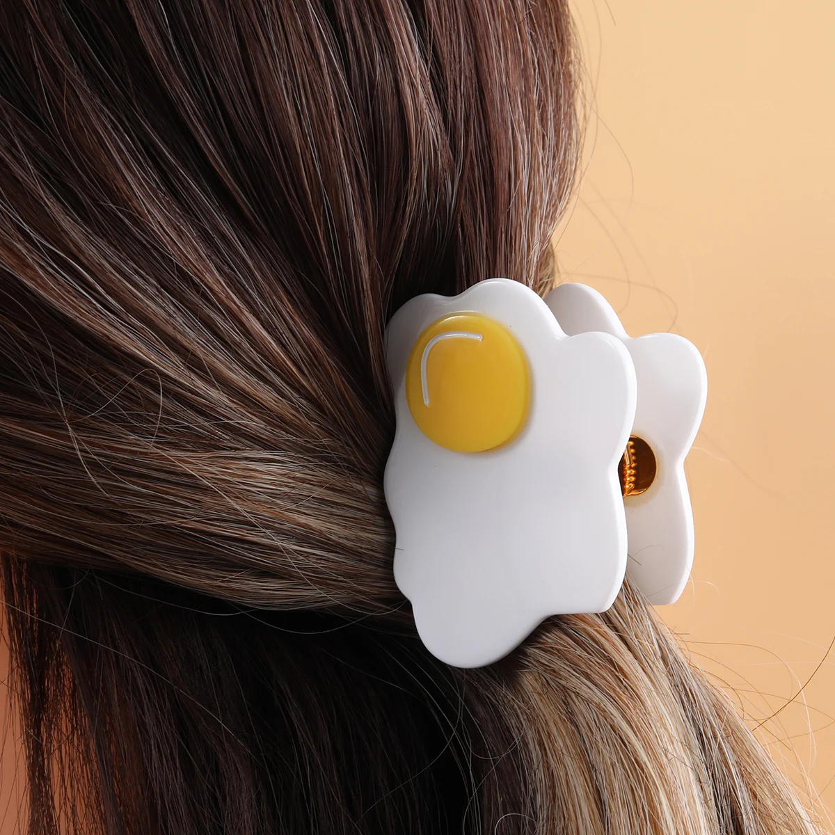 Acetate Egg Shaped Hair Claw Clips, Nonslip Hair Clips For Women, Strong Hold Hair Accessory For Thick, Thin And Other Hair Type