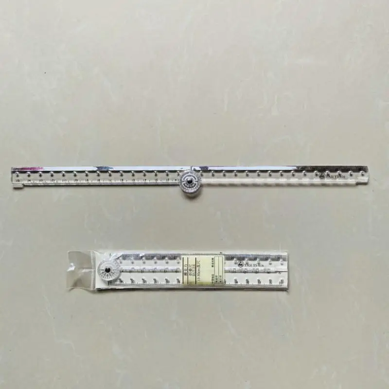 1/5 個シンプルなスケールプラスチック学生描画定規アクリル透明折りたたみ定規学校 & オフィス用ストレート定規