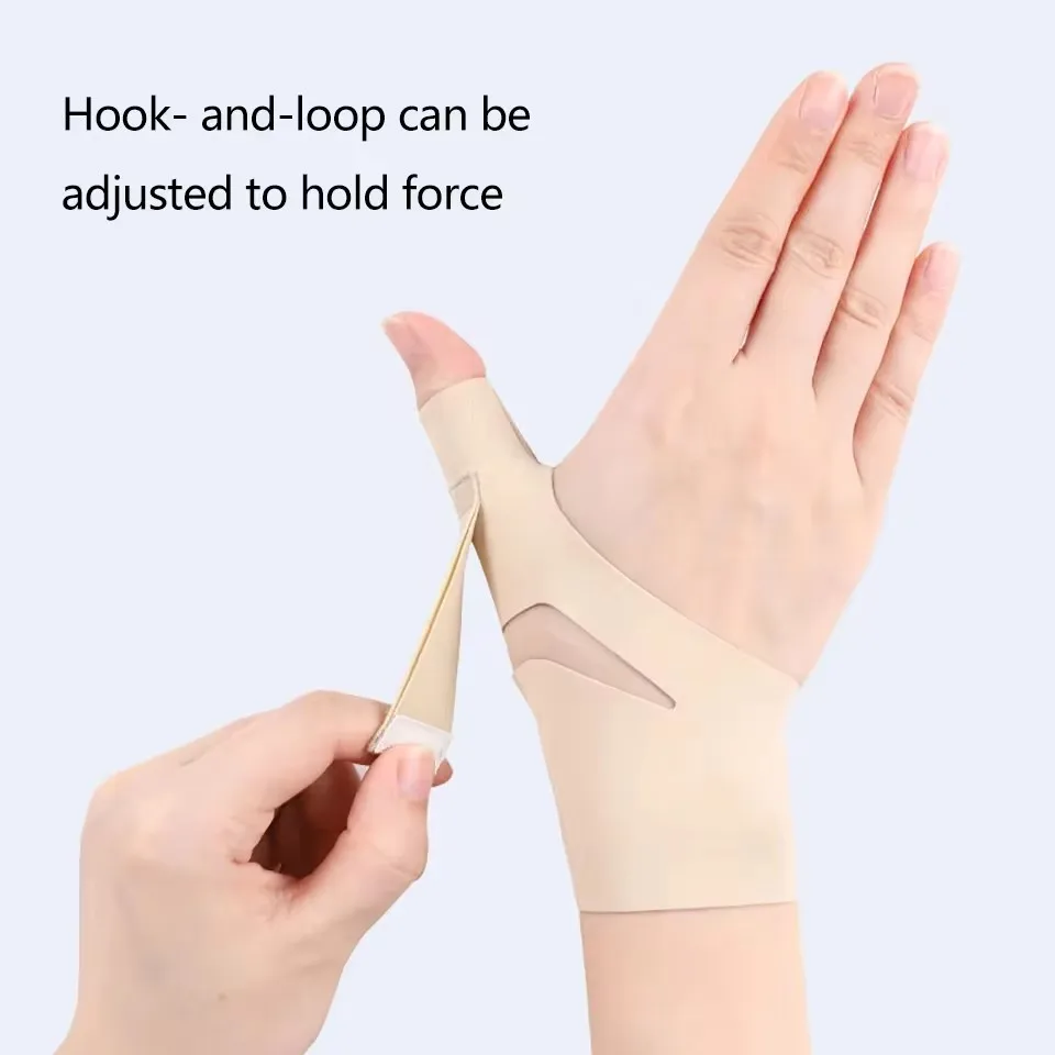 GOBYGO 1Pcs Adjustable Thumb Sleeve Tendon Protection Lightweight Breathable Non-slip Non-stuffy Wrist Protector Joint Sprain