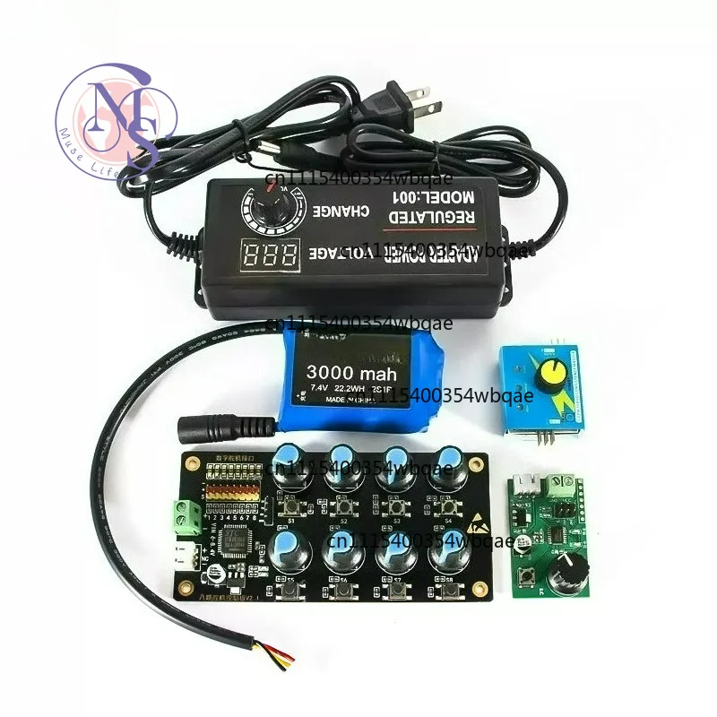 Servo Battery 7.4V 5A 3000mAh, 37W Adjustable Voltage Power Supply 12V 5A, 24/36 Channel Control Board
