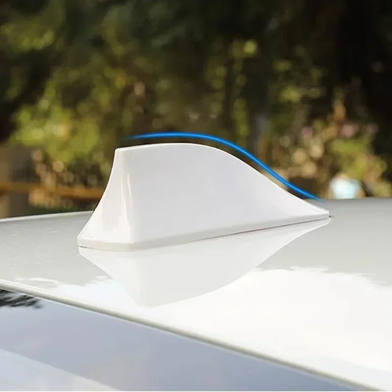 

Car Shark Fin Antenna Cover Base Replacement Radio Signal Aerials Roof Exterior Accessories Decoration