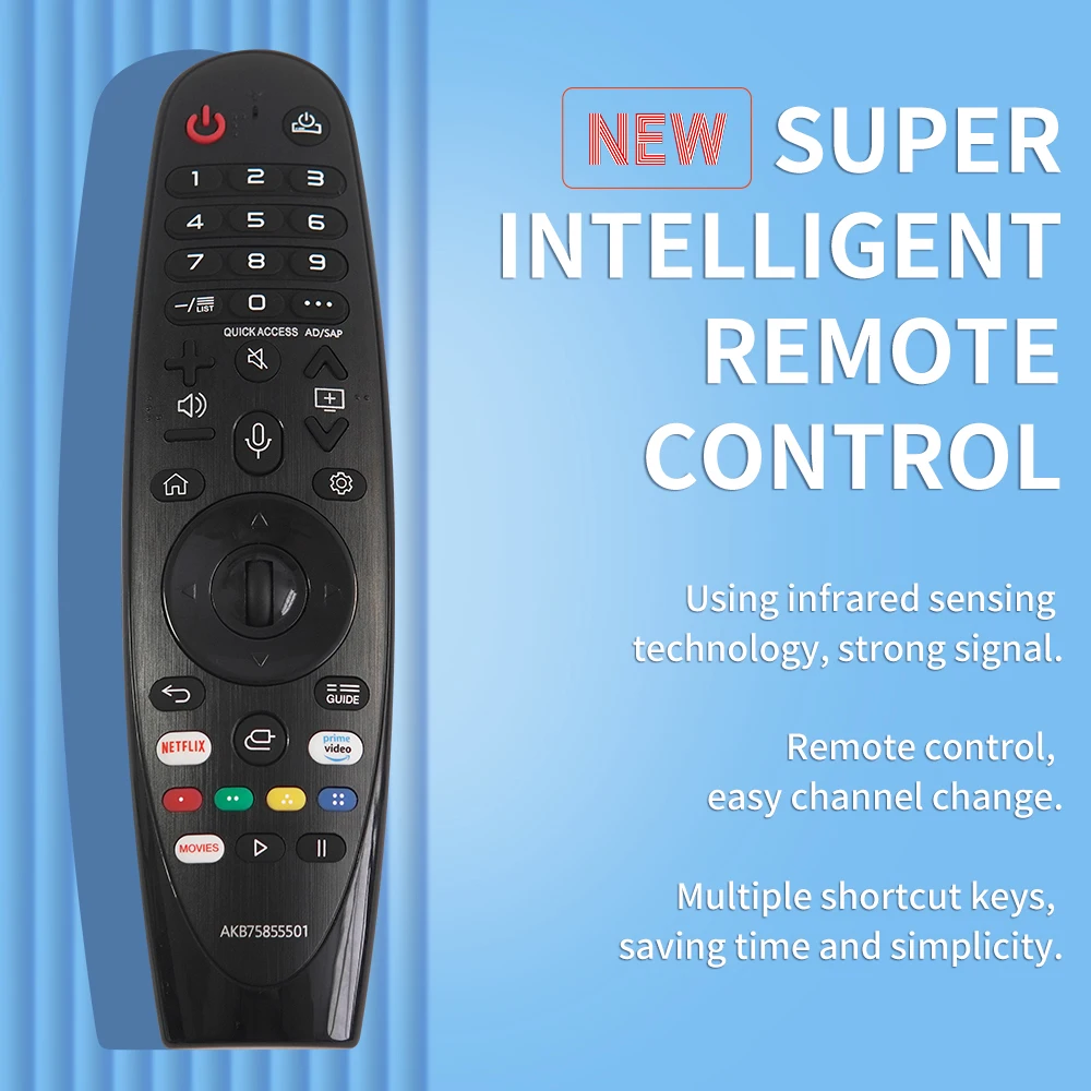 New MR20GA AKB75855501 Universal TV Remote Control  Suitable For LG Smart TV With Netflix Keys