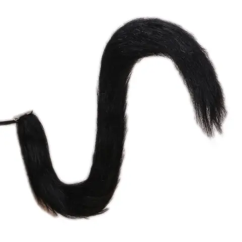 Yetişkinler çocuklar Cosplay uzun kuyruk süslü elbise aksesuar kostüm Anime kabarık uzun kedi kuyruk cadılar bayramı partisi kostüm sahne