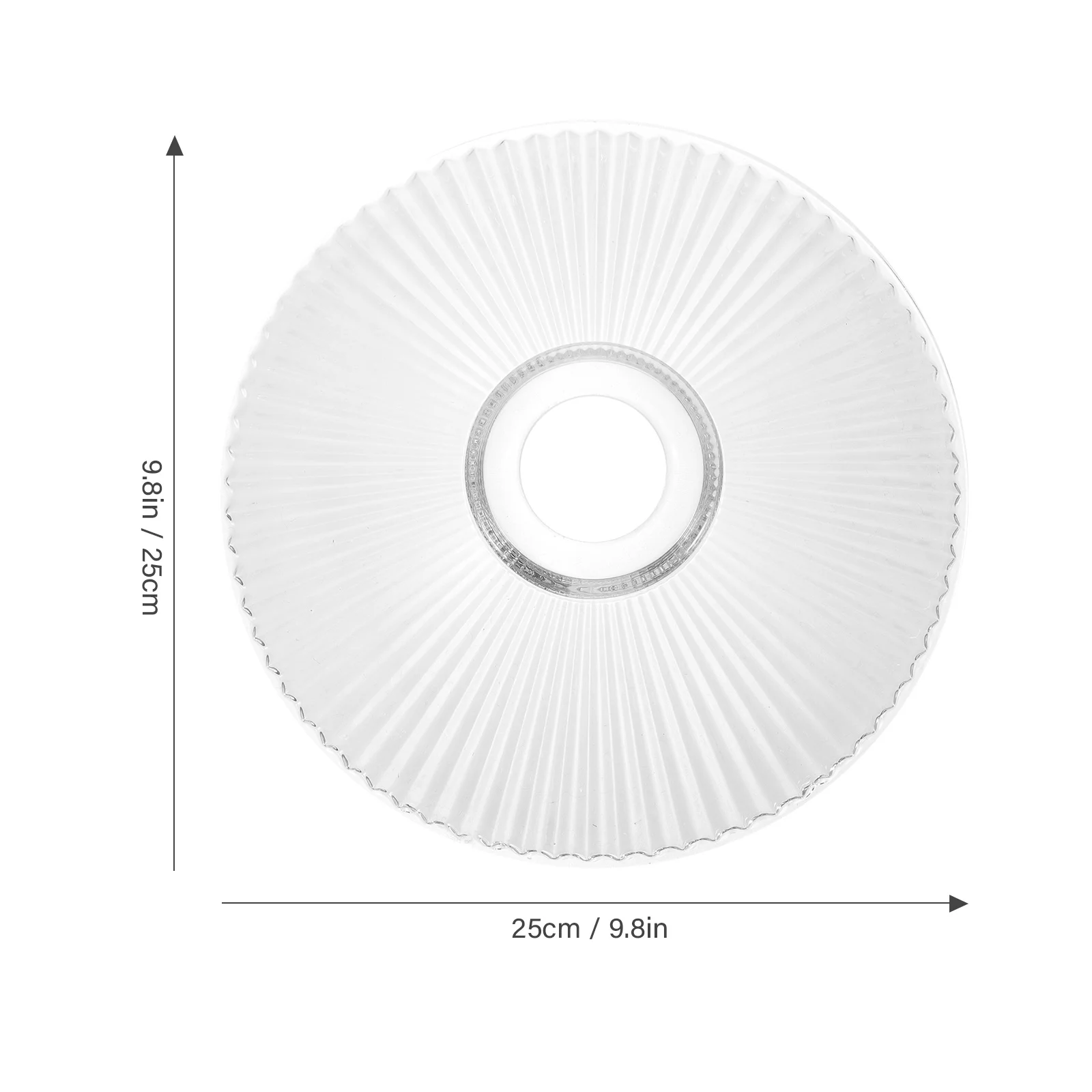 Pantalla de luz colgante de cristal transparente, 55Mm, soplada a mano transparente gruesa para lámpara colgante, candelabro, iluminación de decoración del hogar