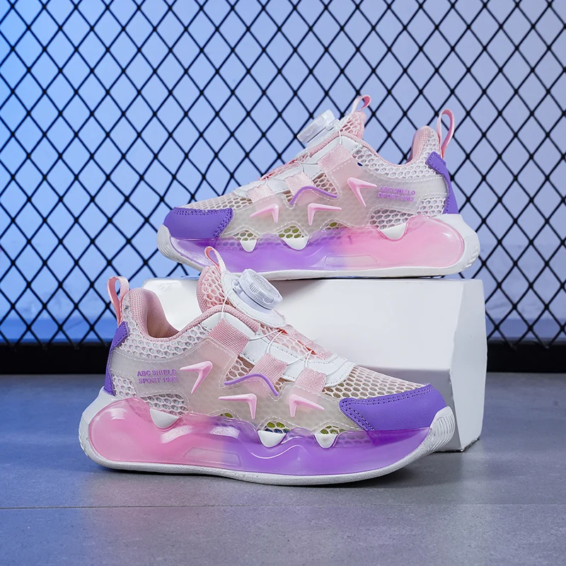 

Autumn New Kids Casual Shoes Fashion Color Blocked Mesh Childrens Boys Girl Sneakers Outdoor School Basketball Sports Kids Shoes