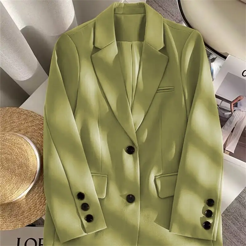 Nouveau costume de printemps 2025 veste de costume pour femmes avec petit tempérament et sensation haut de gamme ample décontracté Chic élégant mode manteau haut
