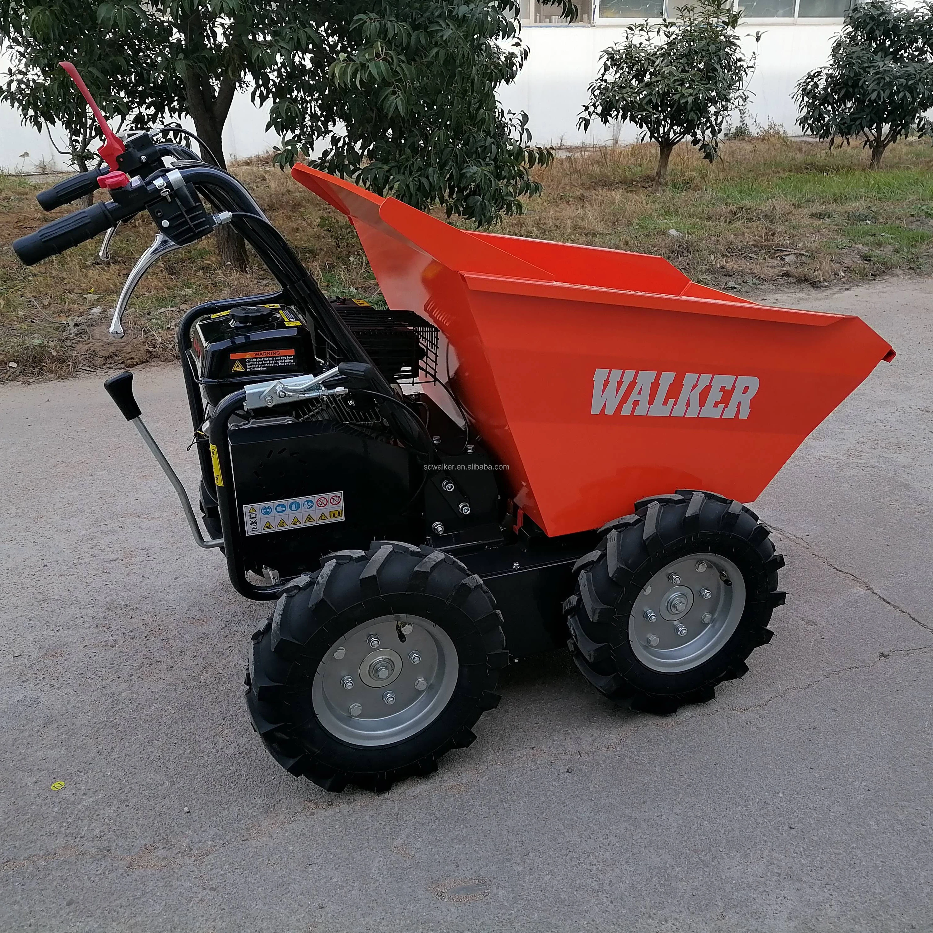 CE Four Wheel  Mini Dumper  Power Barrow 300kg Load Dumper