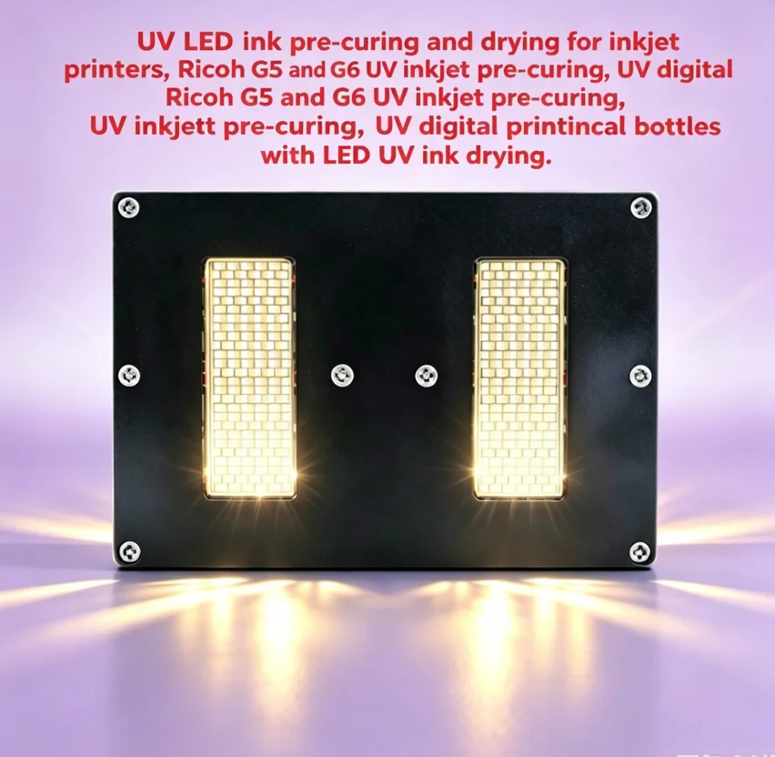 

800-1000W 56*20mm Water Cooled UV LED Curing Lamp 395nm for Ricoh G5 G6 Ink Pre-curing UV Glue Drying