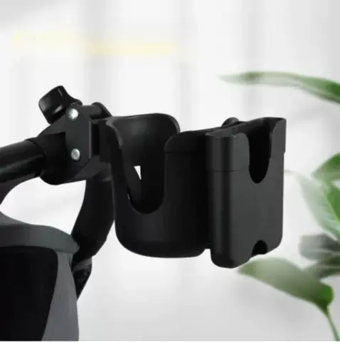 2-in-1 Universele Kinderwagen Bekerhouder Met Telefoonhouder, Universele Flessenhouder Voor Rolstoel Kinderwagen Accessoires
